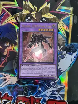 Yugioh Card - Masked Hero Dark Law OP01-EN003 Ultimate Rare - Image 1