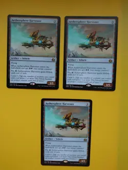 MTG Card. Aethersphere Harvester x3 Vehicle Aether Revolt Rare as Pictured - Image 1