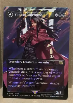Vincent Valentine Borderless Surge Foil MTG Final Fantasy #528 Unplayed NM - Image 1