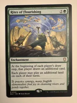 Rites of Flourishing 0122 Rare Non Foil Bloomburrow Commander MTG Near Mint - Image 1