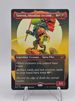 Tannuk Steadfast Second BORDERLESS #296 | NM | Edge of Eternities Magic MTG - Image 1