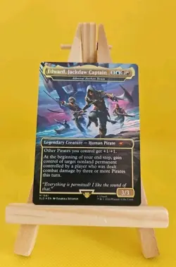 MTG Edward, Jackdaw Captain Borderless Foil Assassins Creed Secret Lair - NM - Image 1
