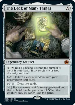 1 x The Deck of Many Things - Adventures in the Forgotten Realms - LP - MTG- JPL - Image 1