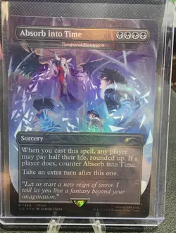 Temporal Extortion #1859 FOIL Absorb into Time NM MTG Final Fantasy Secret Lair - Image 1