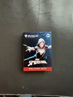 SDCC 2025 Magic The Gathering Spider-Man Welcome Deck Spider-Gwen Cover In Hand - Image 1