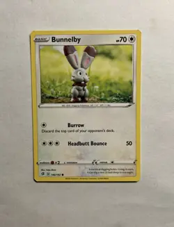 146/192 Bunnelby - Rebel Clash - Common Pokemon TCG Card - Image 1