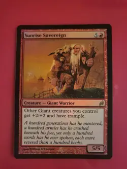 MTG 5Z - FOIL SUNRISE SOVEREIGN - LORWYN - EXCELLENT - MAGIC: THE GATHERING - Image 1