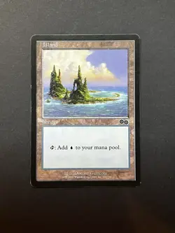 2x Island #338 - Urza's Saga - Light Play-in excellent condition - Image 1
