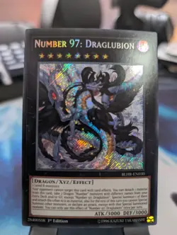 YuGiOh! Number 97: Draglubion BLHR-EN030 Secret Rare 1st Ed - Image 1