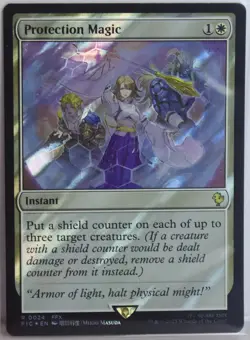 Protection Magic [New, Near Mint] *Surge Foil* {Final Fantasy MTG} - Image 1
