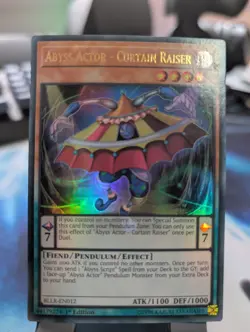YuGiOh! Abyss Actor - Curtain Raiser BLLR-EN012 Ultra Rare 1st Ed - Image 1