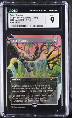 COAT OF ARMS Secret Lair Foil Rare CGC 9 MTG [Nostalgium] - Image 1
