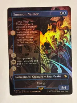 Summon: Valefor (Borderless FOIL) Commander: FINAL FANTASY - MTG - Image 1
