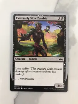 Extremely Slow Zombie MTG Magic the Gathering Card NM Near Mint Unstable UST - Image 1