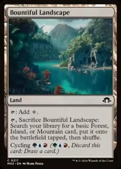 1x Bountiful Landscape - Foil MTG Modern Horizons 3 NM Magic Foil - Image 1