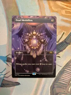 1x Pearl Medallion (Borderless Showcase) Modern Horizons 3 Regular Near Mint MTG - Image 1