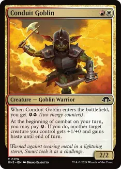 1x Conduit Goblin - Foil MTG Modern Horizons 3 NM Magic Foil - Image 1