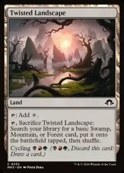 1x Twisted Landscape - Foil MTG Modern Horizons 3 NM Magic Foil - Image 1