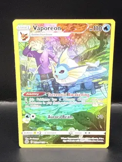 Pokemon TCG Vaporeon TG02/TG30 Swsh09: Brilliant Stars Trainer Gallery Holo - Image 2