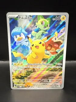 Pokemon Pikachu 027 Sv: Scarlet & Violet Promo Cards Holo D - Image 1