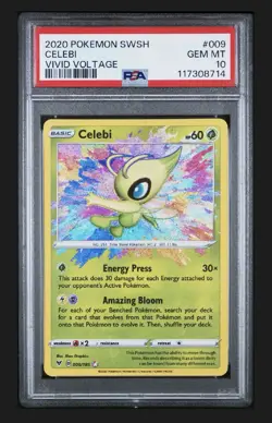 Celebi 009/185 Vivid Voltage Pokemon Card PSA 10 Gem Mint - Image 1