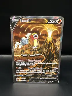Pokemon TCG Entei V Crown Zenith: Galarian Gallery GG36/GG70 Holo Ultra Rare - Image 1