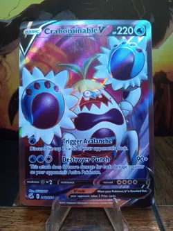 2021 Pokemon Fusion Strike Crabominable V #248 - Image 1