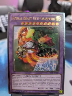 YuGiOh! Ritual Beast Ulti-Gaiapelio CROS-EN045 Ultimate Rare 1st Ed - Image 1