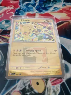 Pikachu “Winner” Promo 2025 World Championships SVP EN 225 Pokemon Worlds NEW - Image 2