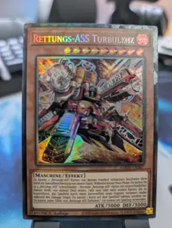 YuGiOh! Rescue-ACE Turbulence AMDE-EN007 Collector's Rare GERMAN LANGUAGE 1st Ed - Image 1
