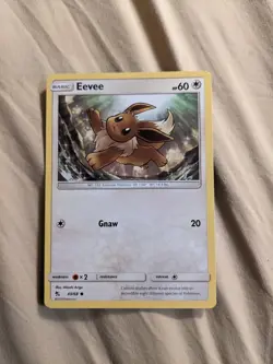 Eevee 49/68 - Common NM, English Pokemon Hidden Fates - Image 1