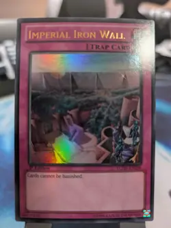 YuGiOh! Imperial Iron Wall LCJW-EN298 Ultra Rare 1st Ed - Image 1