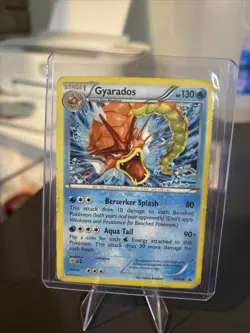 Pokemon Gyarados XY109 Shiny Holo Black Star Promo Card HP - Image 1