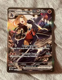 Pokemon TCG Destined Rivals Cynthia's Garchomp EX #232/182 Holo SIR - MINT - Image 1