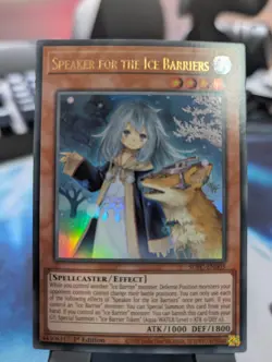 YuGiOh! Speaker for the Ice Barrier SDFC-EN003 Ultra Rare 1st Ed - Image 1