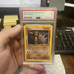 Pokemon Entei Neo Revelation TCG 6/64 Holo Unlimited Rare PSA 5 - Image 1