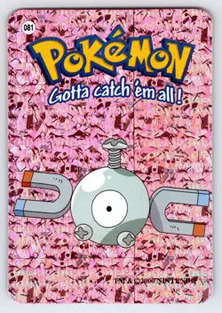 Magnemite #081 Pokemon Vending Prism Holo Sticker Card Nintendo Authentic Nm/Vlp - Image 1