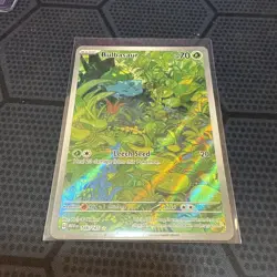 166/165 Bulbasaur - Pokemon 151 - English - Illustration Rare - Pokemon Card TCG - Image 1