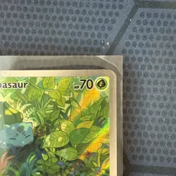 166/165 Bulbasaur - Pokemon 151 - English - Illustration Rare - Pokemon Card TCG - Image 3