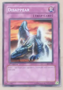 Yu-Gi-Oh Card Disappear Trap - Image 1