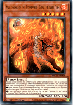 Awakening of the Possessed - Greater Inari Fire - SDCH-EN006 Ultra Rare Yugioh - Image 1