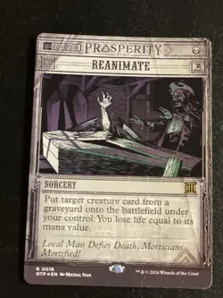 MTG - NM - FOIL - Reanimate - Outlaws of Thunder Junction: Breaking News - Image 1