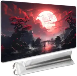Board Game 14x24in MTG Playmat Compatible for OCG CCG RPG TCG Playmats (Blood Mo - Image 1
