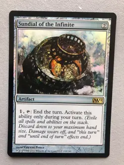 Mtg Carte Magic M12 Sundial of the Infinite FOIL English NM - Image 1