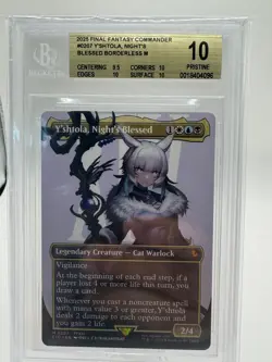 2025 MTG FINAL FANTASY - Y'shtola Night's Blessed - Borderless - BGS 10 Pristine - Image 1