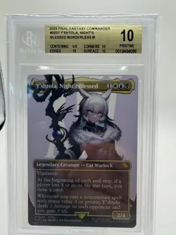 2025 MTG FINAL FANTASY - Y'shtola Night's Blessed - Borderless - BGS 10 Pristine - Image 2