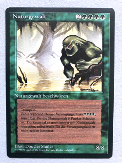 Mtg Carte Magic Fbb Force of Nature German NM - Image 1