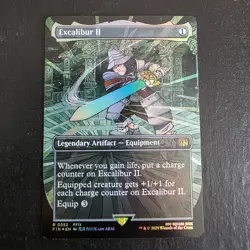 Excalibur II 0352 Borderless Foil Rare - MTG Final Fantasy Steiner - Image 1