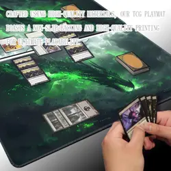 Premium Board Game 24x14in TCG Playmat Compatible for OCG CCG RPG MTG Play Mats, - Image 4