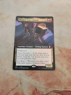 Prosper, Tome-Bound Extended Art Commander Adventures In The Forgotten Realm MTG - Image 1
